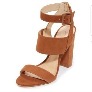 Schutz franzen block heel leather sandals